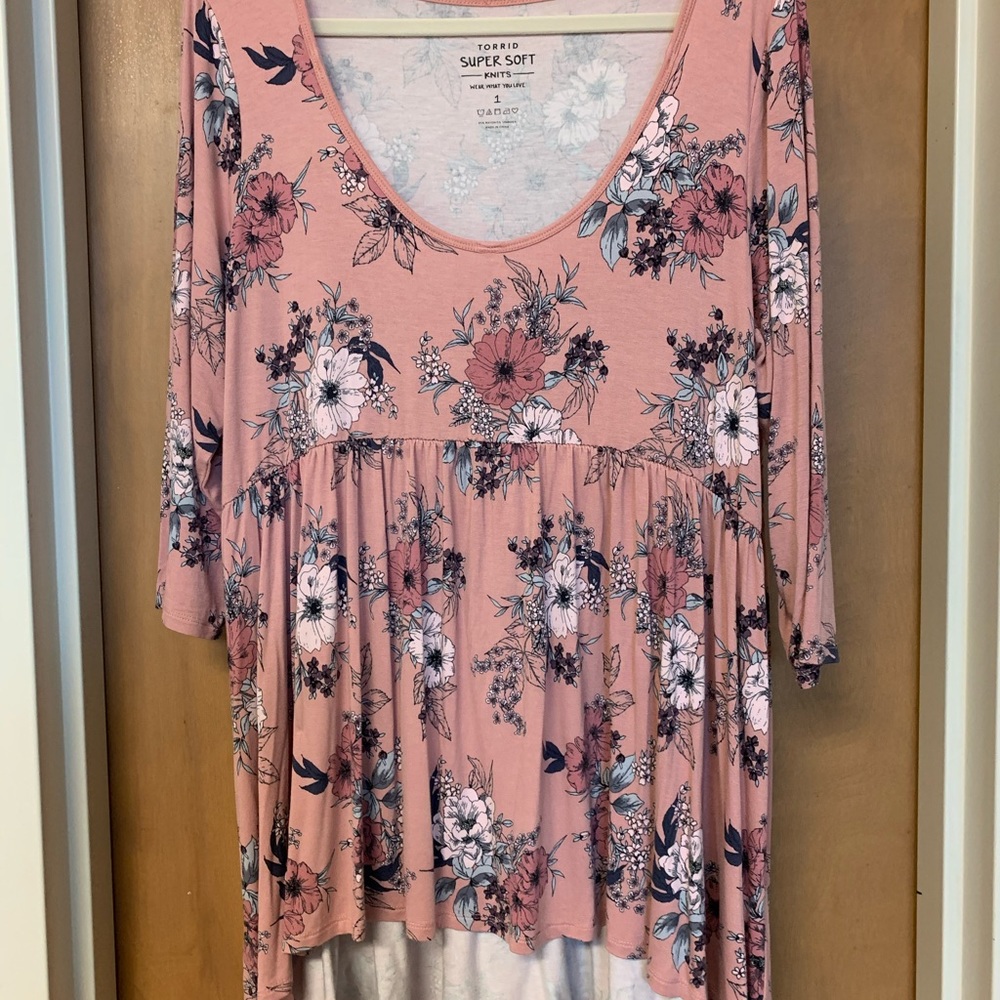 High Low Peplum Top